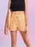 Short Sarja Quadriculado