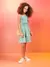 Vestido Sarja Verde Água - comprar online