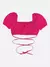 Cropped Rosa Pink com Amarração - comprar online