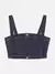 Cropped de Sarja Preto - comprar online