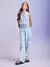 Calça Wide Leg com Bolsos Cargo - comprar online