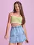 Cropped de Tricot com Alças de Barbicachos