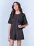 T-Shirt Cropped Rise and Shine com Strass na internet