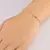 Pulseira elos com canutilho- Tam: 15cm + 5cm de extensor - Banhada a Ouro 18K - comprar online