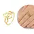 Anel com corações liso - Banhado a Ouro 18k- 2g