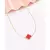 Choker van cleef cor vermelha - Tam 30 cm + 10 cm extensor - Banhado a ouro 18k - comprar online