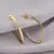 Argola texturizada - Tam M - Banhado a Ouro 18K - comprar online