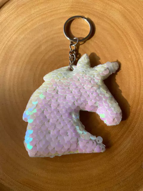 Llavero lentejuelas Unicornio