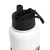 KS4 Stainless steel water bottle with a straw lid