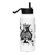 KS7 Stainless steel water bottle with a straw lid