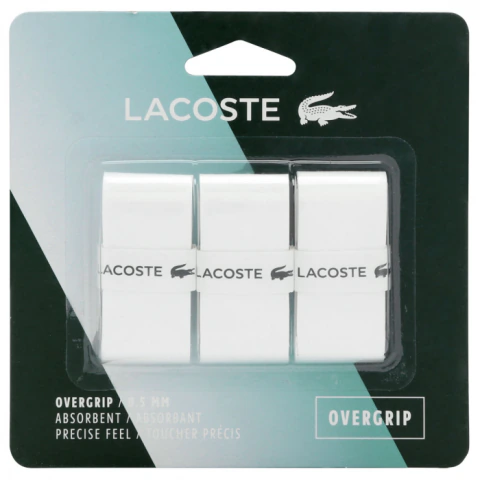 OVERGRIP LACOSTE SURGRIP X3 BRANCO