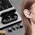 Ows sem fio bluetooth5.3 earbud bateria de longa duração fone de ouvido displa