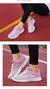 Sapatilhas femininas com cordões em malha respirável, sapatos casuais, sapatos - Purchasemix