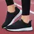 Sapatilhas femininas com cordões em malha respirável, sapatos casuais, sapatos na internet
