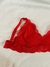 Sutiã Cícera Rendado Sem Bojo Sem Aro - Vermelho na internet