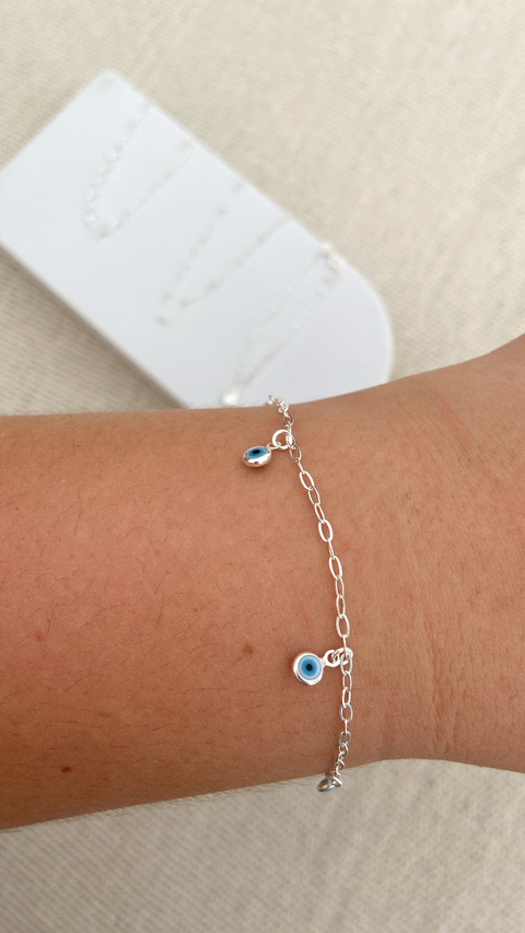 Pulseira infantil olho grego