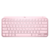 Teclado Logitech MX Keys Mini Bluetooth e receptor USB Rosa 920-010507