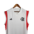 Camisa Regata Flamengo Treino II 23/24 Torcedor Masculina - Branco com detalhes em vermelho e preto - Belofut 