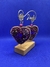 A13 Corazón Morado y Plata - Bordando Ando Chile