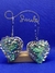 A20 Corazones Plata y Turquesa - comprar en línea