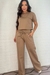 Calça pantalona moletinho