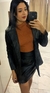 Parka couro Adriana - Toda Chic Store