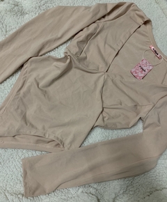 BODY MANGA LONGA DECOTE EM V - comprar online