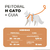 Conjunto Peitoral H de Gato Básico Marinho-Caqui - Sushi PetShop