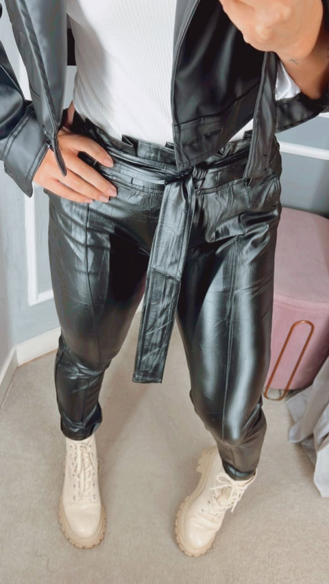 Calça courino clochard