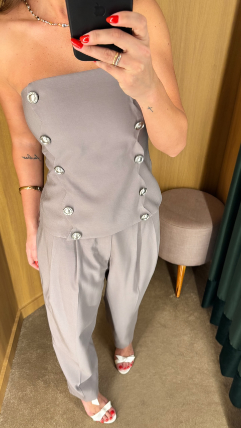 Corselet alongado com botões - comprar online