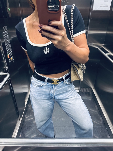 Blusa com manga curta mademoiselle - comprar online