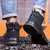 Botas masculinas à prova d'água com botões rotativos na internet