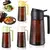 Pulverizador de óleo marrom com bloqueio de luz, 16oz/470ml, para cozinhar, 2 e