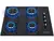 Cooktop 4 Bocas Mondial a Gás GLP Preto - Bivolt