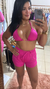 Biquíni com shorts PINK na internet