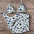 BIQUÍNI BRANCO ESTAMPADO AZUL ESTRELA - comprar online