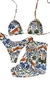 Biquíni com shorts estampado floral