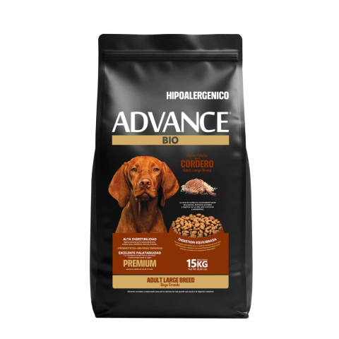ADVANCE HIPOALERGENICO CORDERO RAZA MEDIANA X 15 KG