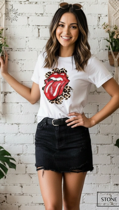 REMERA ESTAMPADA · STONE · - SANTA CALMA