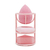 Kit 03 Esponjas de Maquiagem com Suporte - Alleva Cor:Rosa (725284) - baionne