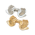 Presilha de Metal Laço Dourado e Prateado TAM. P com 06un Mod. LT-051 (725017)