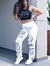 Calça Street Wear Estampada Smile com Corrente Removível - loja online