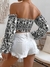 Blusa Ombro a Ombro Estampada Floral – Elegância e Conforto para o Verão na internet