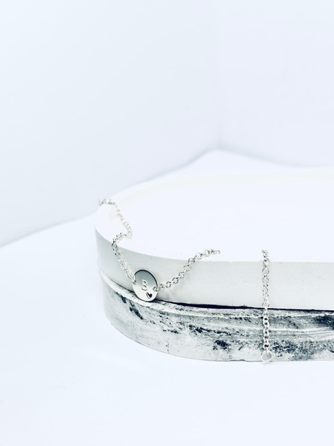 Pulseira Medalha Letra B