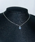 Colar Coração Zircônia Azul - comprar online