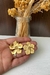 Brinco flor banhado a ouro 18k - comprar online