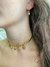 Conjunto chocker aro e brinco búzios banhado a ouro 18k - comprar online