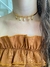 Conjunto chocker aro e brinco búzios banhado a ouro 18k na internet