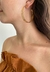 Brinco argola fio duplo banhado a ouro 18k - comprar online