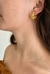Brinco argola trabalhada tamanho P M banhado a ouro 18k - comprar online